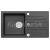 Alveus CORTINA 140 G-91 vstavaný granit drez 750x420x140 mm,Čiernyasifón Pop-up