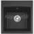 Alveus GEM 10 G-91 vstavaný granit drez 500x500x180 mm,Čiernyasifón 1149113
