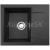 Alveus GEM 20 G-91 vstavaný granit drez 590x500x180 mm,odkvap. plocha,Čiernyasifón 1149116