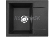 Alveus GEM 20 G-91 vstavaný granit drez 590x500x180 mm,odkvap. plocha,Čiernyasifón 1149116