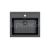 Alveus ATROX 30 G-91 vstavaný granit drez 590x500x195 mm,Čierny+sifón