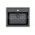 Alveus ATROX 30 G-91 vstavaný granit drez 590x500x195 mm,Čiernyasifón 1148162