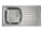 Alveus BASIC 170 DEKOR vstavaný nerez drez 780x435x150 mm s odkvapávajúcou plochou