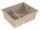 Alveus OMNI 50 G-22 vstavaný granit drez 550x450x198 mm, 2 vaničky, Terra (Pieskový)+sifón