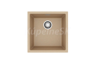 Alveus OMNI 20 G-55 vstavaný granit drez 450x450x198 mm Béžový+sifón