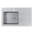 Alveus LUXAL 10 Flat vstavaný nerez drez 800x500x195 mm,okraj profil plochý,Ľavý+sifón QC