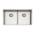 Alveus NOX 80 F/S/U BRS vstavaný nerez drez 762x440x200 mm, 2 vaničky, Kartáčovaný Nerez