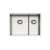 Alveus NOX 90 F/S/U BRS vstavaný nerez drez 582x440x200 mm,2 vaničky,Ľavý,Kartáčovan Nerez
