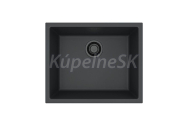 Alveus OMNI 30 G-90 BS vstavaný granit drez 550x450x198 mm Čierny+sifón
