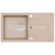 Alveus CORTINA 110 G-55 vstavaný granit drez 750x420x140 mm ,Béžováasifón Pop-up