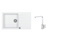 Alveus SET ALVEUS granit drez CADIT 40 a batéria RENO Biela/Chróm SETA22047