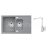 Alveus SET ALVEUS granit drez INTERMEZZO 70 Beton+batéria RENO Chróm