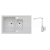 Alveus SET ALVEUS granit drez INTERMEZZO 70 Biely+batéria RENO Chróm