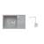 Alveus SET ALVEUS granit drez INTERMEZZO 130 Beton+batéria RENO Chróm