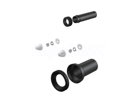ALCA M900K-DN90 pripojovacia sada k závesnému WC – DN90, 200 mm, PE, chróm