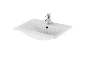 Cersanit K11-0114 ZURO 60 umývadlo zápustné 60x45 konglomerát s prepad,otv.pre bat,Biela