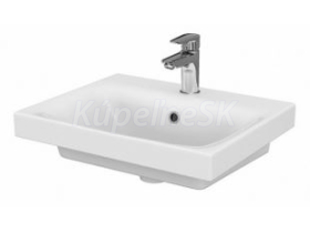 Cersanit MODUO Umývadlo nábytkové 50X40 BOX s prepadom, otvor pre bat, Biela II.trieda