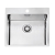Alveus PURE 30 QC KMB Plne a plošne vstavaný nerez drez 515x525x195 mmasifón Quick Close