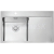 Alveus PURE 40 QC KMB Plne a plošne vstav nerez drez 790x525x205mm,vanička vľavo+sifón QC