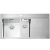 Alveus PURE 60 QC KMB Plne a plošne vstav nerez drez 980x525x205mm,2 vaničky vľavo a sifón