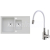 Alveus SET ALVEUS granit drez INTERMEZZO 70 Biely+batéria MINTAS Brúsená Nerez/Biela