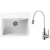 Alveus SET ALVEUS granit drez ATROX 30 Biely+batéria MINTAS Brúsená Nerez/Biela