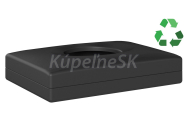 MARPLAST ECOLORED zásobník hygienických sáčkov, 13,5x9,5x3,2cm, ABS, Soft Touch, čierna ma