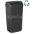 MARPLAST ECOLORED nástenný odpadkový kôš s vekom 23 l, ABS, Soft Touch, čierna mat