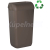MARPLAST ECOLORED nástenný odpadkový kôš s vekom 23l, ABS, Soft Touch, hnedá