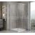 Aqualine AGGA štvorcová sprchová zástena 700x700mm,rohový vstup,posuvné dv,Číre/Chróm