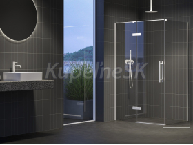 Ravak Cool COPS bočná stena 90x195 cm pre dvere COSD1 a COSD2 sklo Číre profil Biela matná