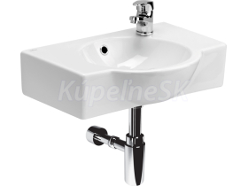 Cersanit K19-003 NANO 50 umývadlo nábytkové 52x38 s prepad,otv.pre bat.vpravo, Biela