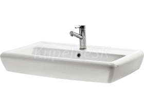 Cersanit K02-019 IRYDA 80 B umývadlo nábytkové 82x49cm s prepadom, otovor pre bat, Biela