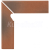 Opoczno SHADOW RED Skirting Right Structure 8X30 G1 sokel Pravý, OD077-046-1