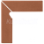 Opoczno SIMPLE RED Skirting Left 8X30 G1 sokel Ľavý, OD078-063-1