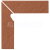 Opoczno SIMPLE RED Skirting Left Struct. 8X30 G1 sokel Ľavý, OD078-064-1