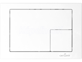 Cersanit K97-173 LINK WHITE tlačidlo pre podomietkový systém, plast, Biela