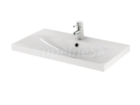 Cersanit K11-0113 AMAO 80x45x14 umývadlo nábytkové konglomerát s prepad,otv.pre bat,Biela