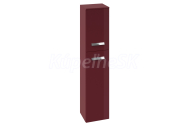 Cersanit S570-006 XANTIA RED vysoká skrinka 35x160x30, Bordová Lesk