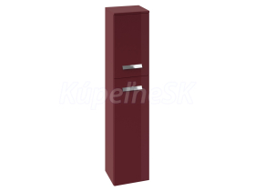Cersanit S570-006 XANTIA RED vysoká skrinka 35x160x30, Bordová Lesk