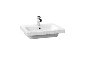 Cersanit K103-006 COLOUR 55 umývadlo nábytkové závesné 55x45 s prepadom, otv.pre bat,Biela