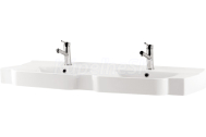 Cersanit K12-008 DECO dvojumývadlo nábytkové 130x45x18 s prepad, 2otvory pre bat, Biela
