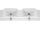 Cersanit K12-008 DECO dvojumývadlo nábytkové 130x45x18 s prepad, 2otvory pre bat, Biela