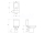 Cersanit K102-010 COMPACT EASY WC Kombi 3/5l, vodorovný odpad, Biela