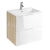 Cersanit S300-010 LAREDO skrinka 60x58x45 pod umývadlo ZURO 60, Light Ash/Biela Lesk
