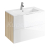 Cersanit S300-011 LAREDO skrinka 80x58x45 pod umývadlo ZURO 80, Light Ash/Biela Lesk