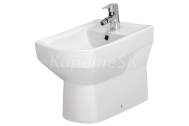 Cersanit K101-006-BOX PURE bidet stojaci s otvorom na batériu, Biela