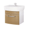 Cersanit S910-011 PURE skrinka 47x40x39+PURE 55 umývadlo, Svetlý Orech