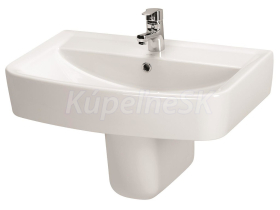 Cersanit K101-007-BOX PURE 70 umývadlo nábytkové 70x47cm s prepadom, otvor pre bat, Biela