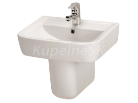 Cersanit K101-009-BOX PURE 50 umývadlo nábytkové 50x40cm s prepadom, otvor pre bat, Biela